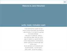 Tablet Screenshot of janni-honscheid.com